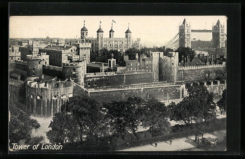 Cartolina londra torre di - cartolina, londra,