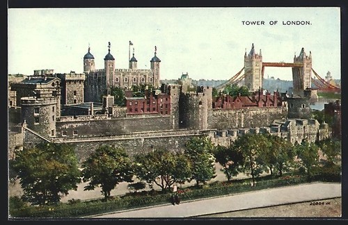 Cartolina londra torre di - londra,,