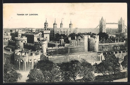 Cartolina londra torre di - londra,,